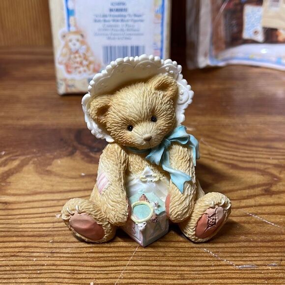 Vintage Enesco 1993 Cherished Teddies Bobbie A Little Friendship to Share 624896 - Picture 2 of 8